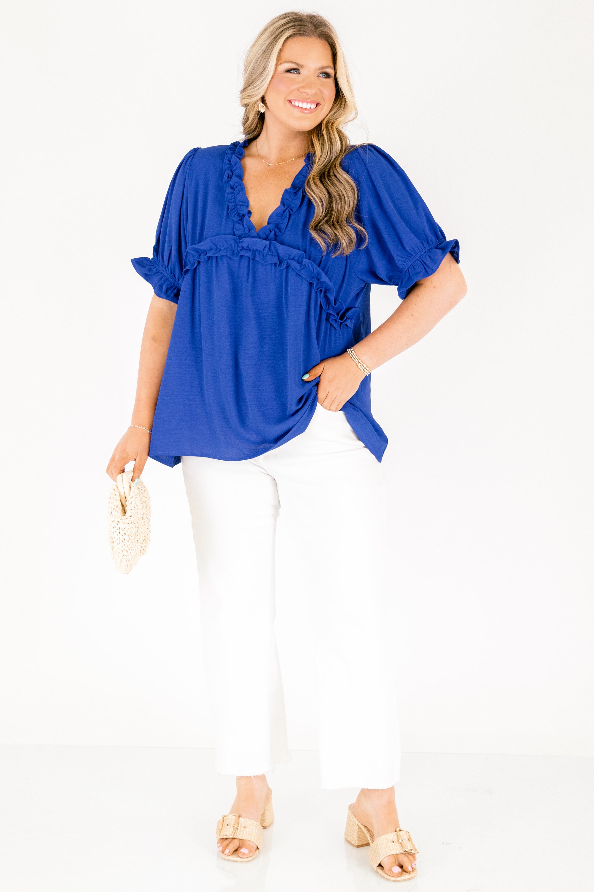 Dancing For Fun Top, Blue