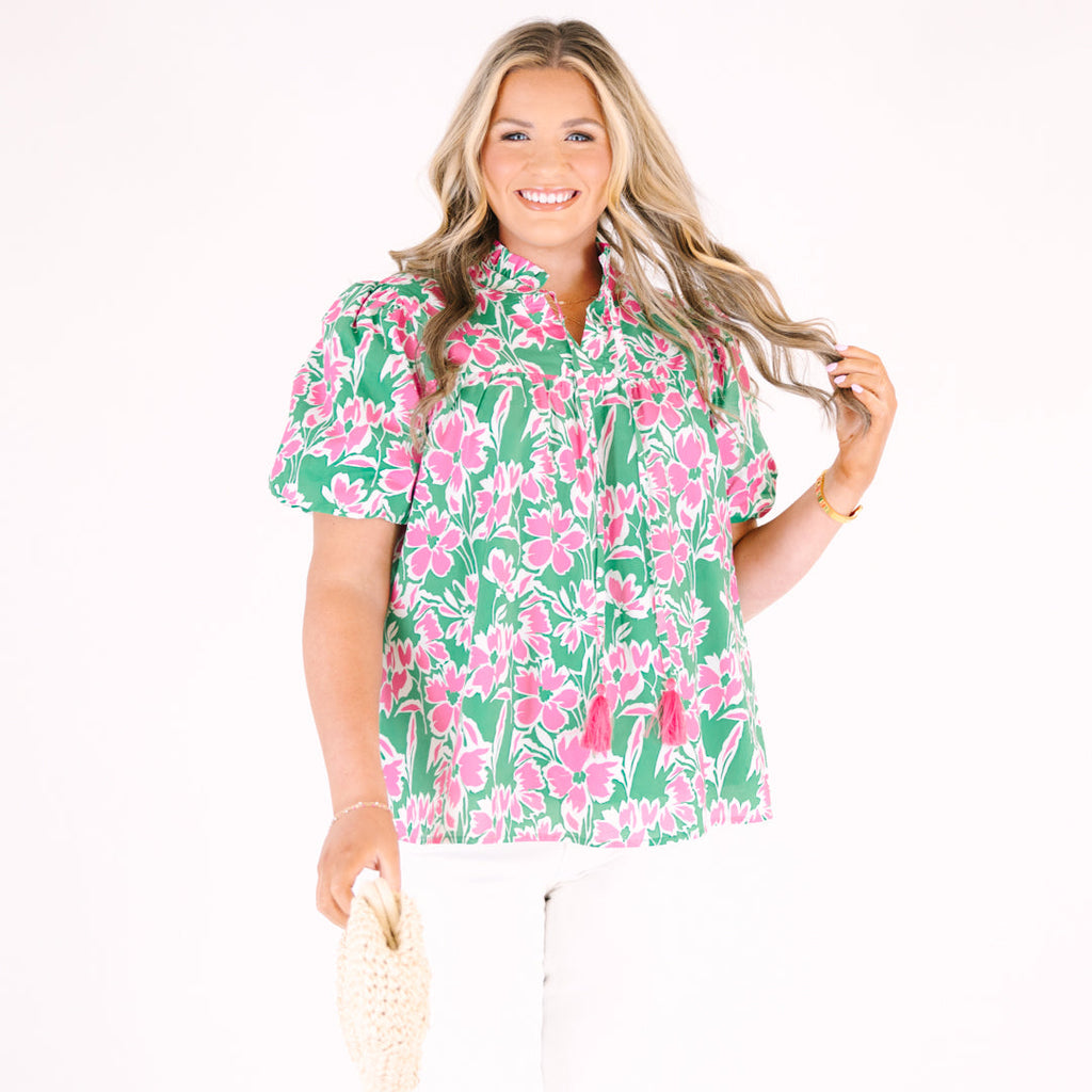 Daydreamer Top, Purple-Green