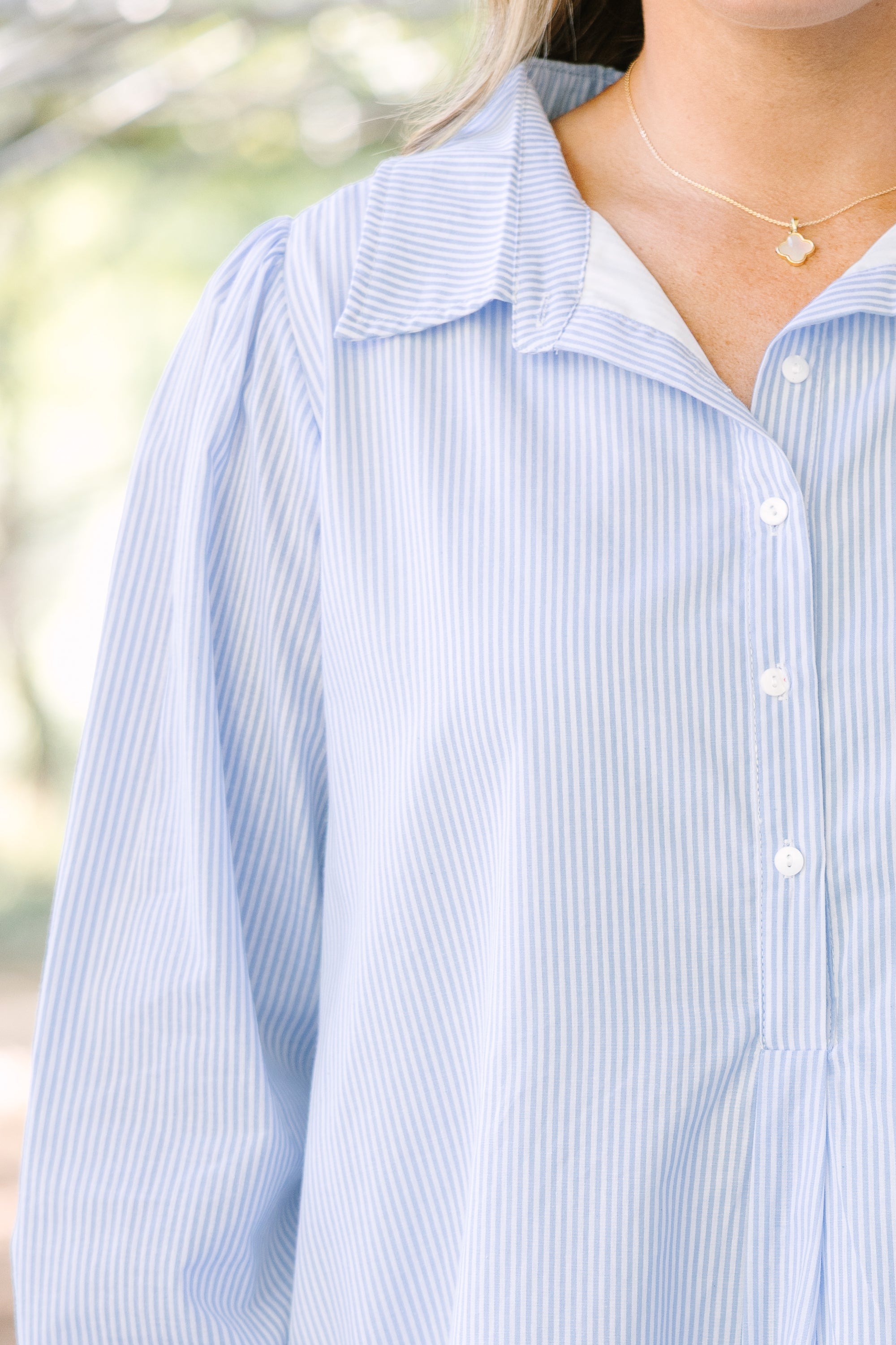 Days Like Today Dress, Blue Stripe