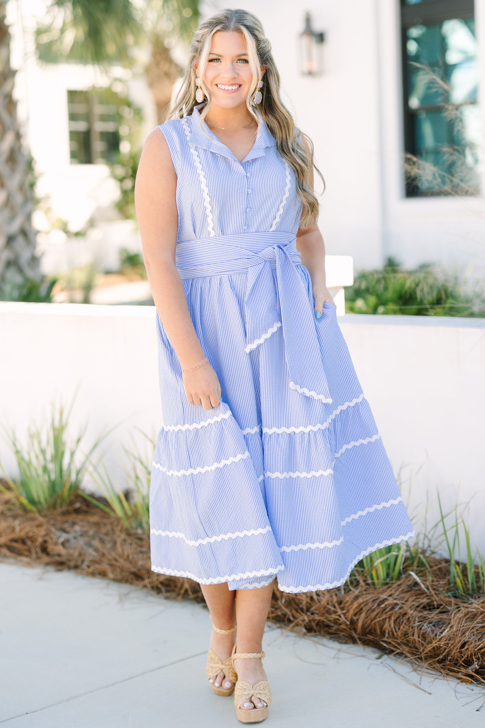 Delicate By Design Dress, Blue