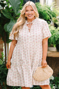 Distant Moon Dress, Cream Mix