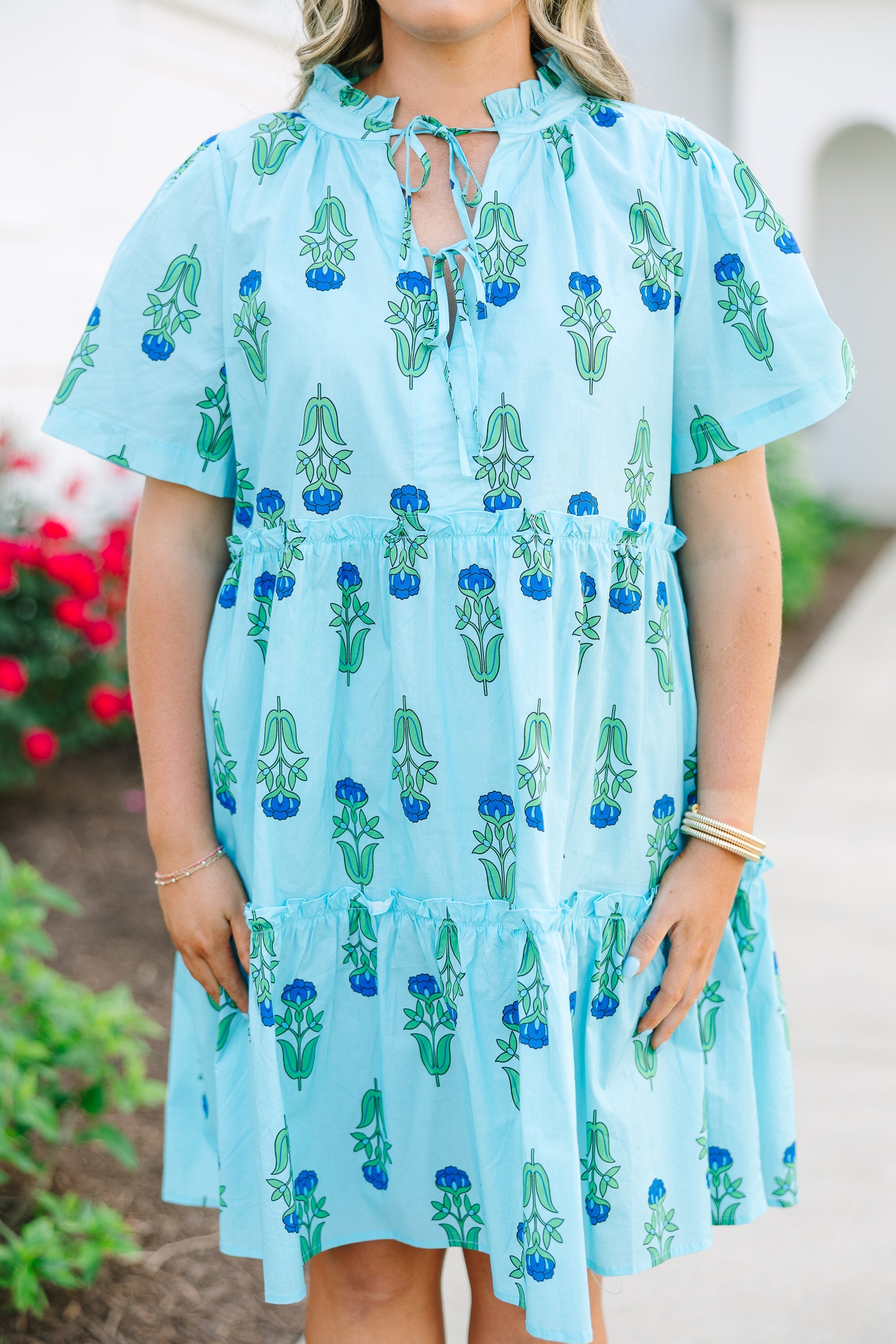 Distant Moon Dress, Turquoise