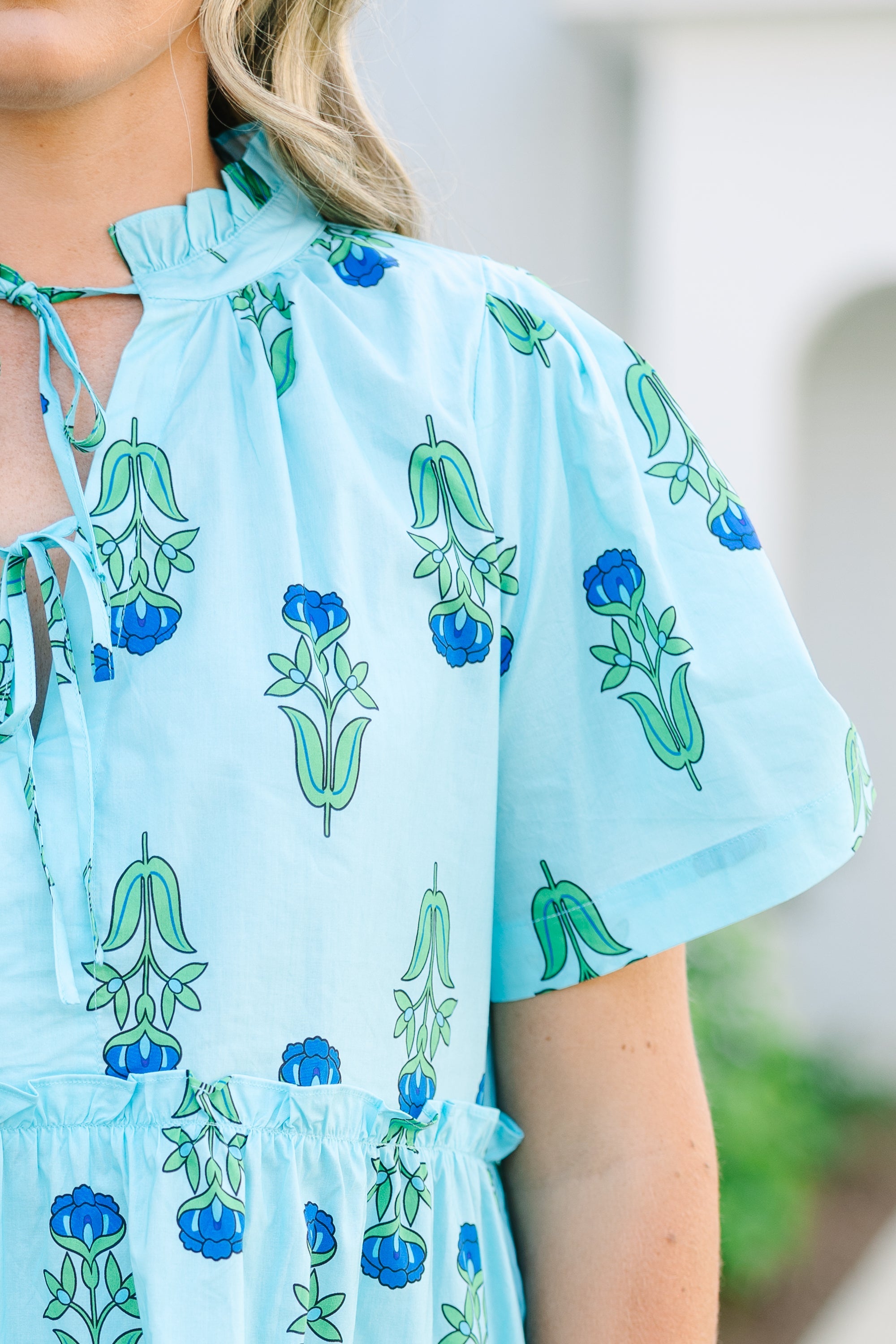 Distant Moon Dress, Turquoise