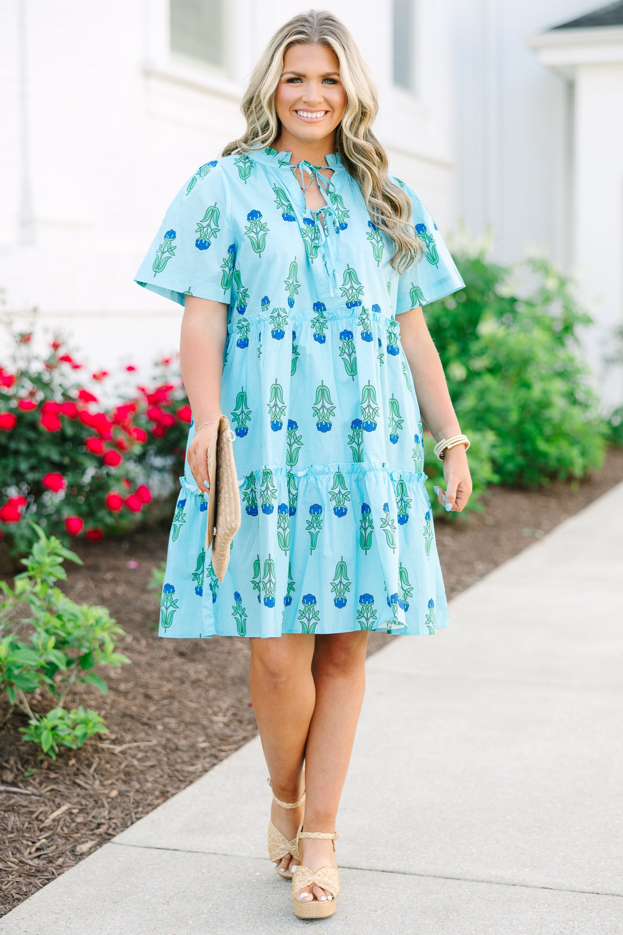 Distant Moon Dress, Turquoise