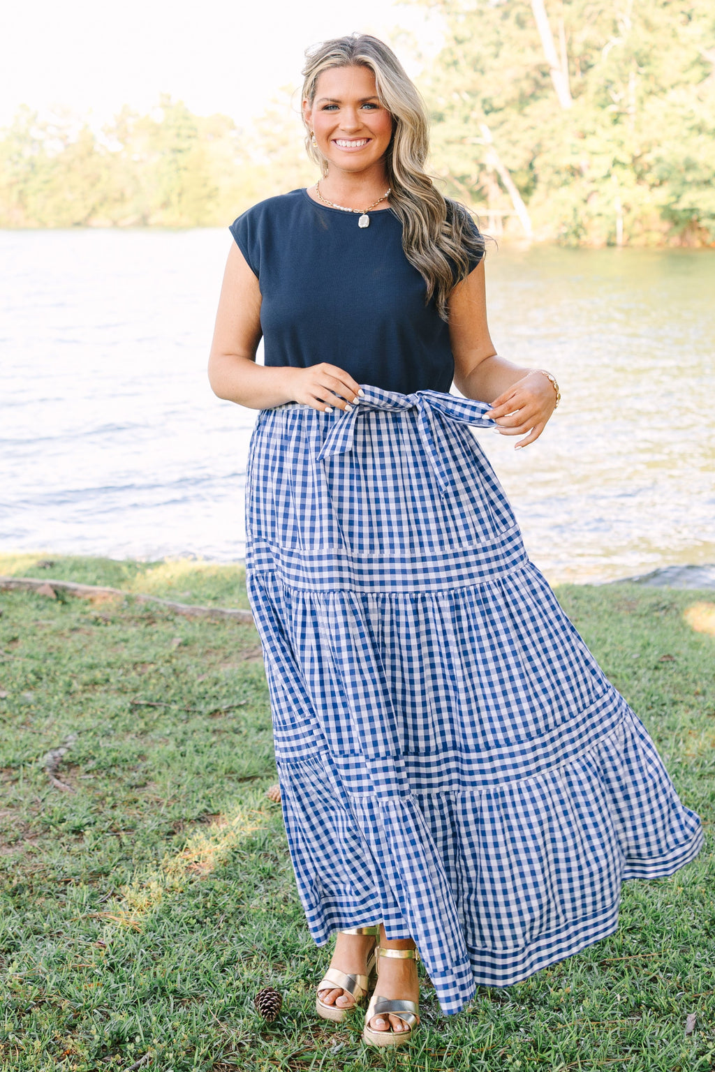 Doing It My Way Dress, Navy