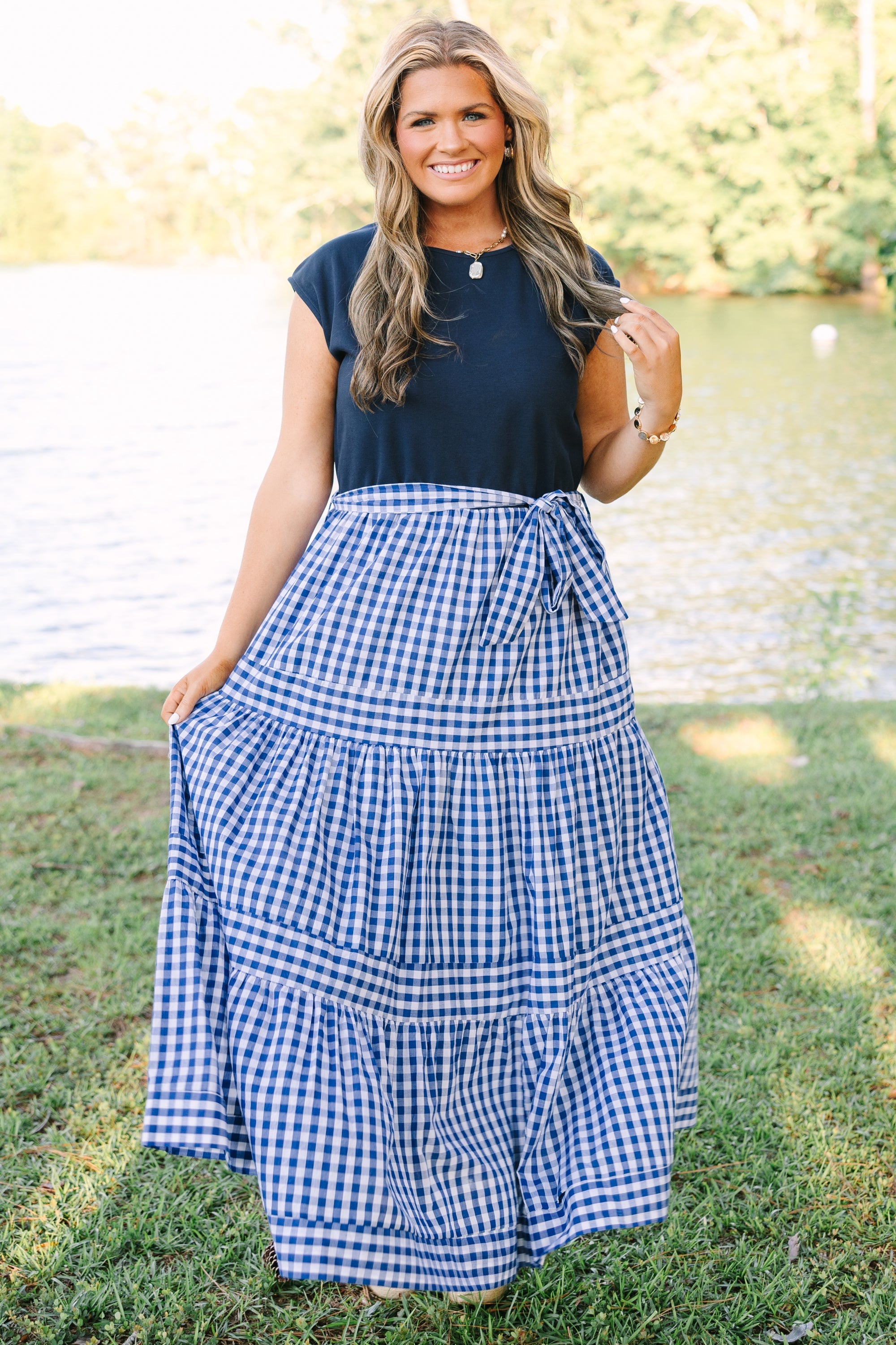 Doing It My Way Dress, Navy