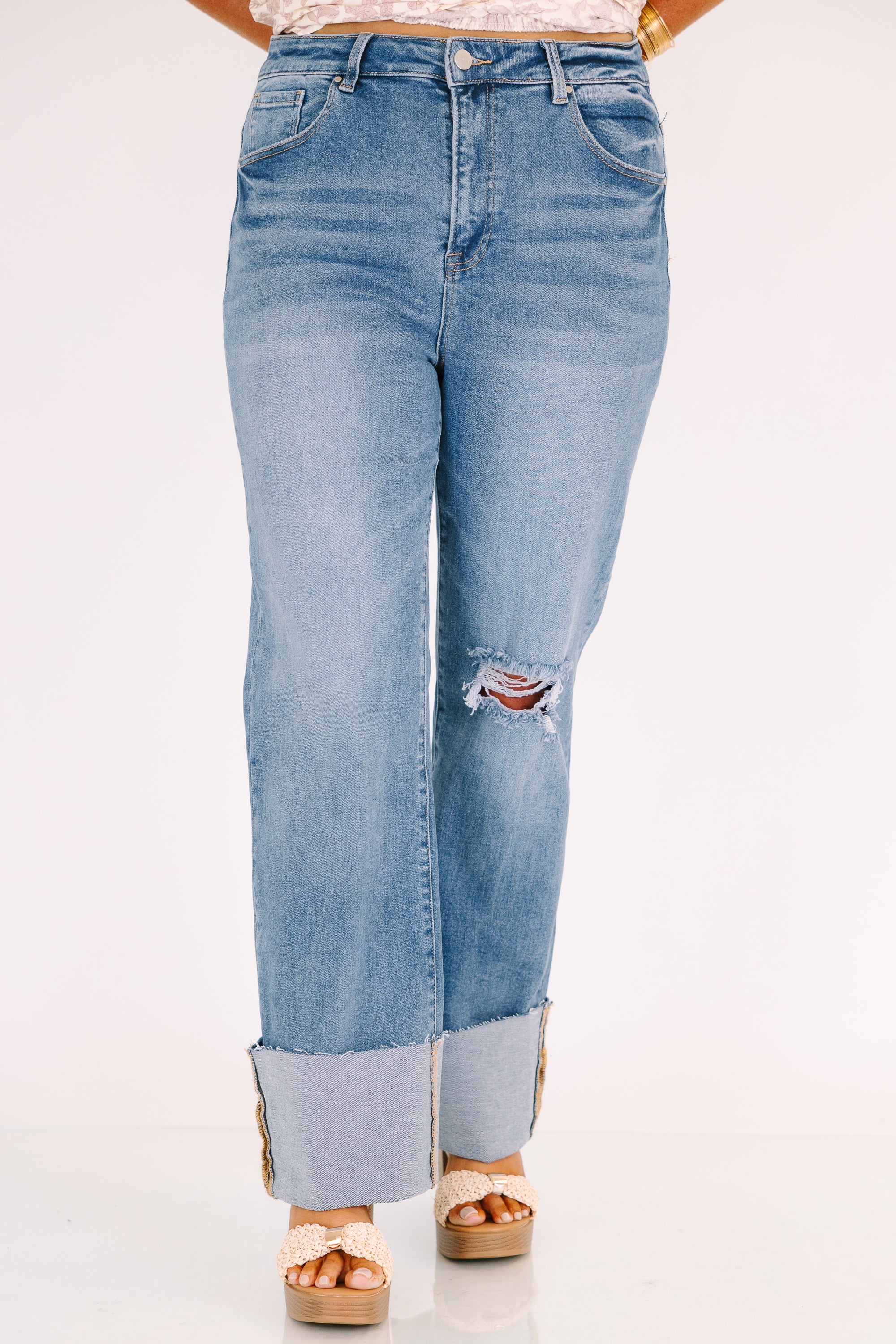 Do It For Yourself Jeans, Medium Wash
