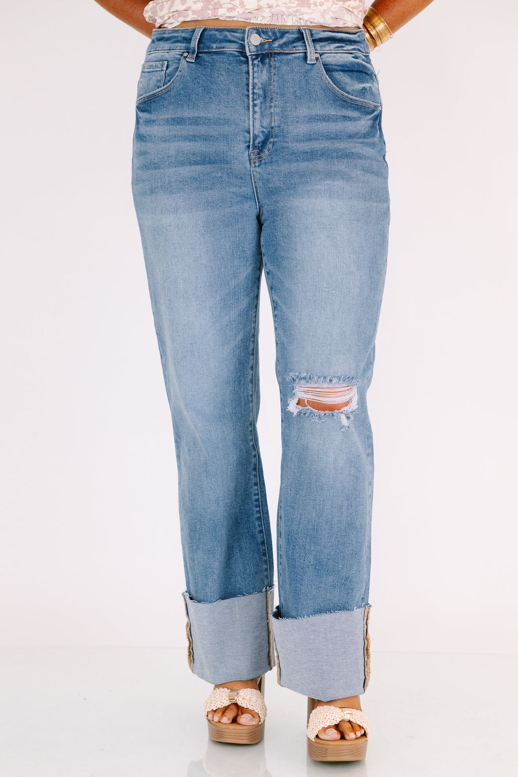 Do It For Yourself Jeans, Medium Wash