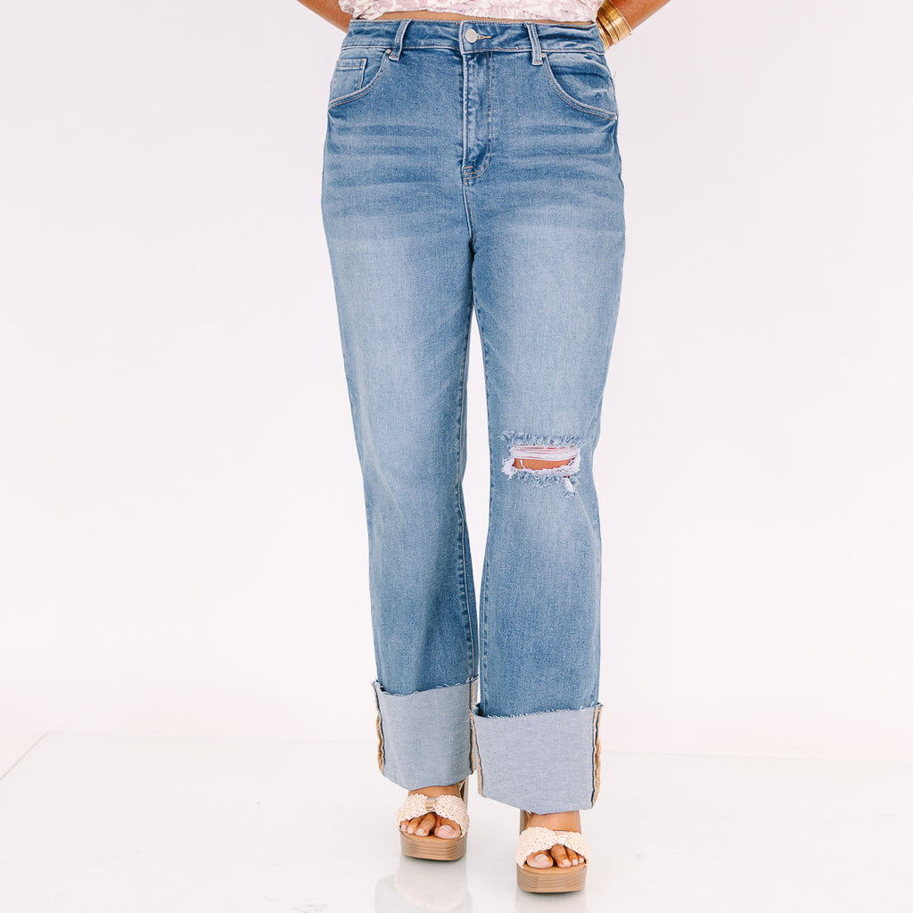 Do It For Yourself Jeans, Medium Wash