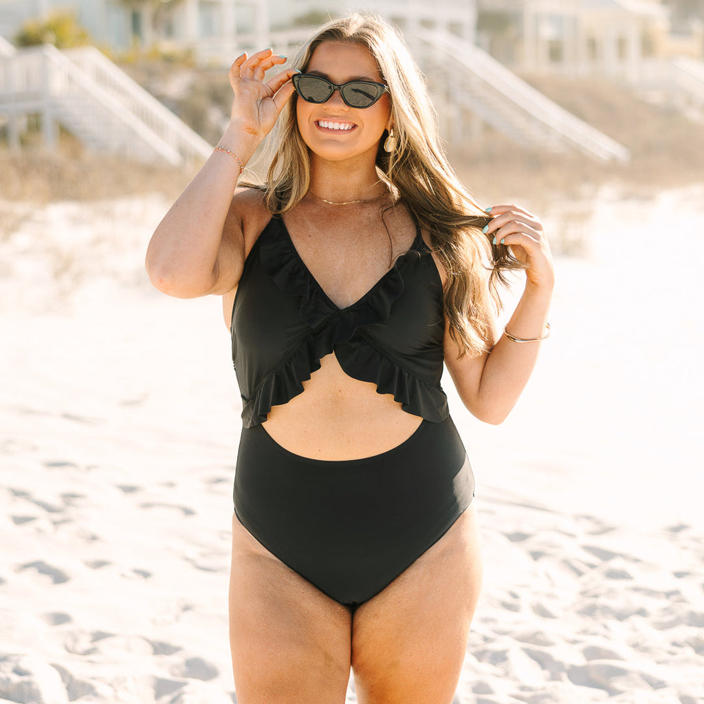 Do Not Disturb Swimsuit, Black
