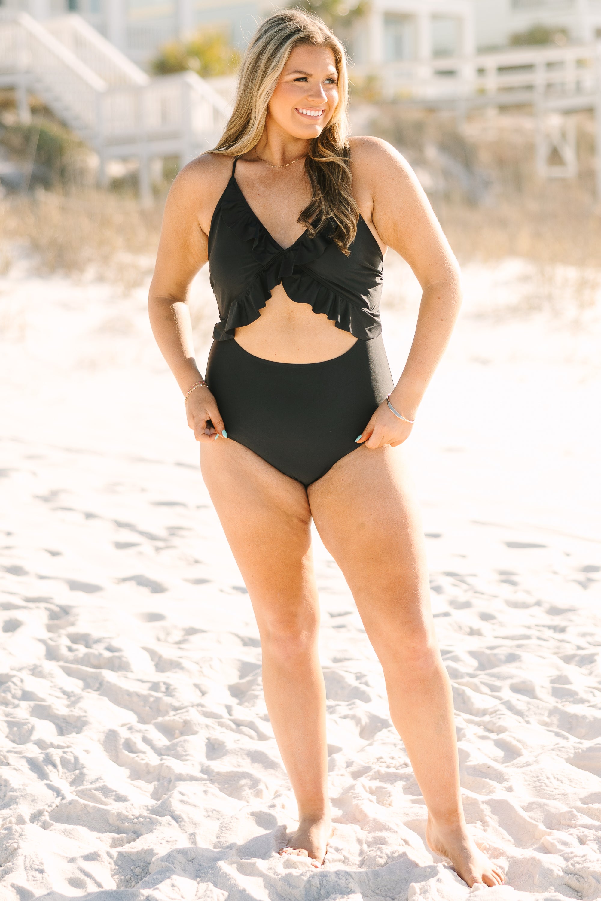 Do Not Disturb Swimsuit, Black