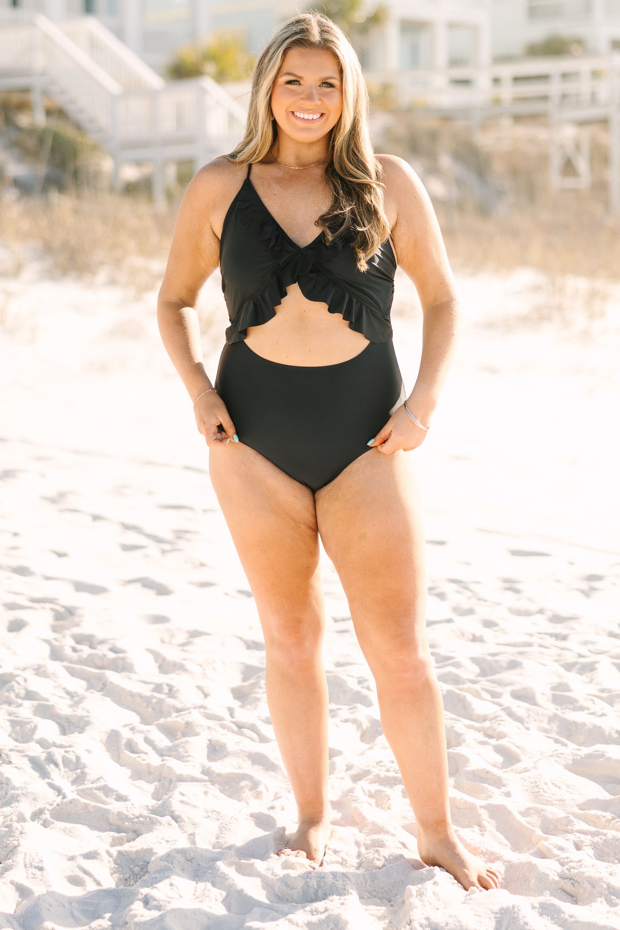 Do Not Disturb Swimsuit, Black