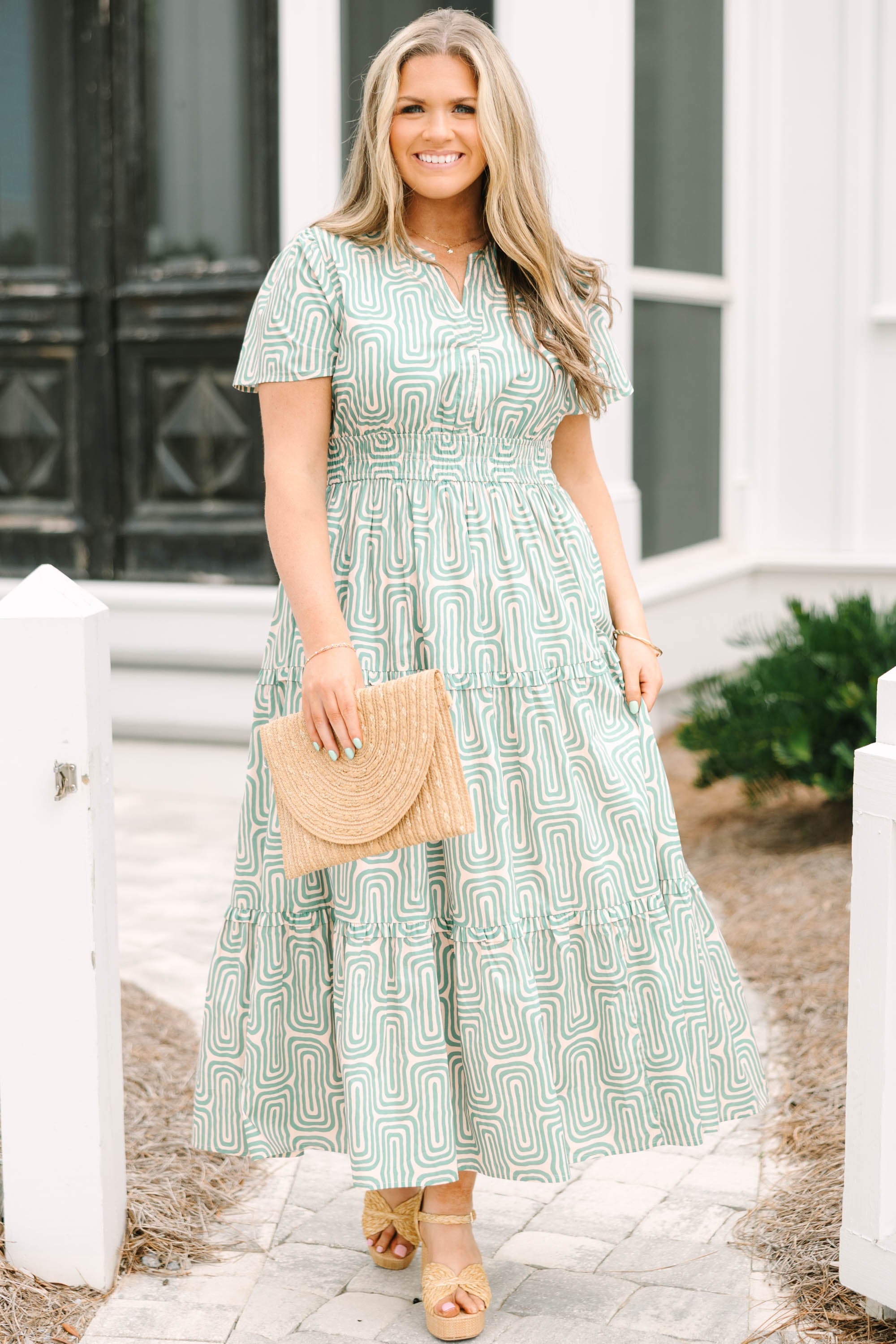 Don't Mention It Dress, Turquoise