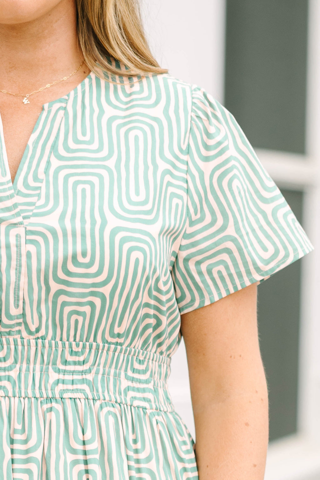 Don't Mention It Dress, Turquoise
