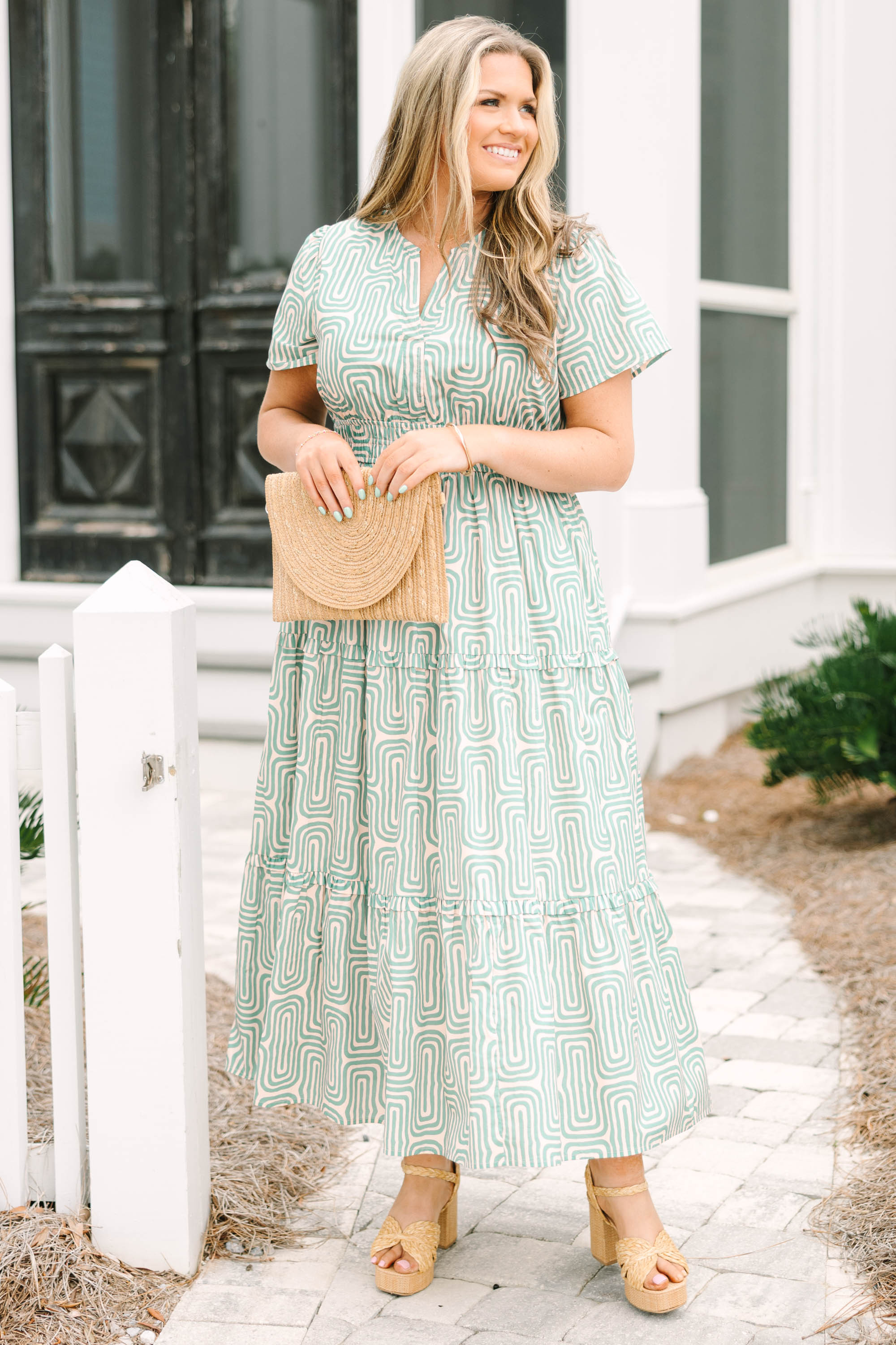 Don't Mention It Dress, Turquoise