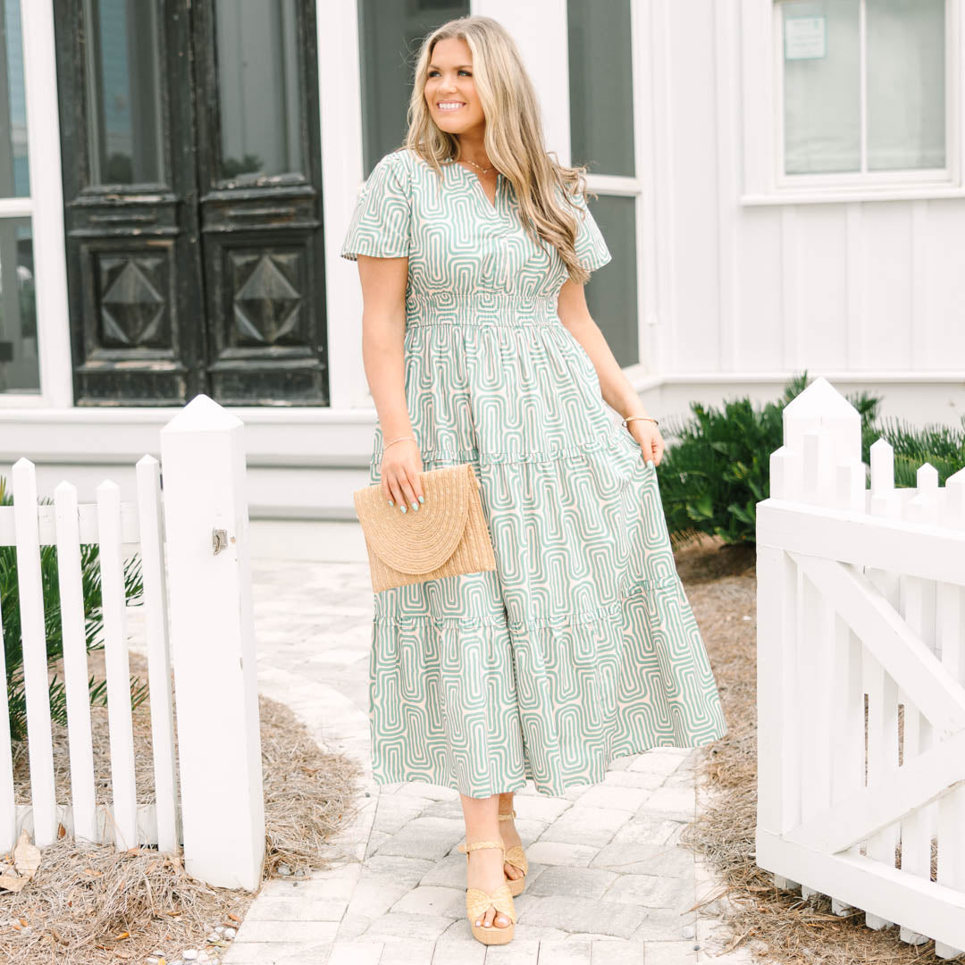 Don't Mention It Dress, Turquoise