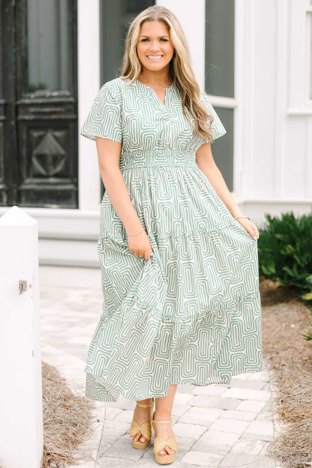 Don't Mention It Dress, Turquoise