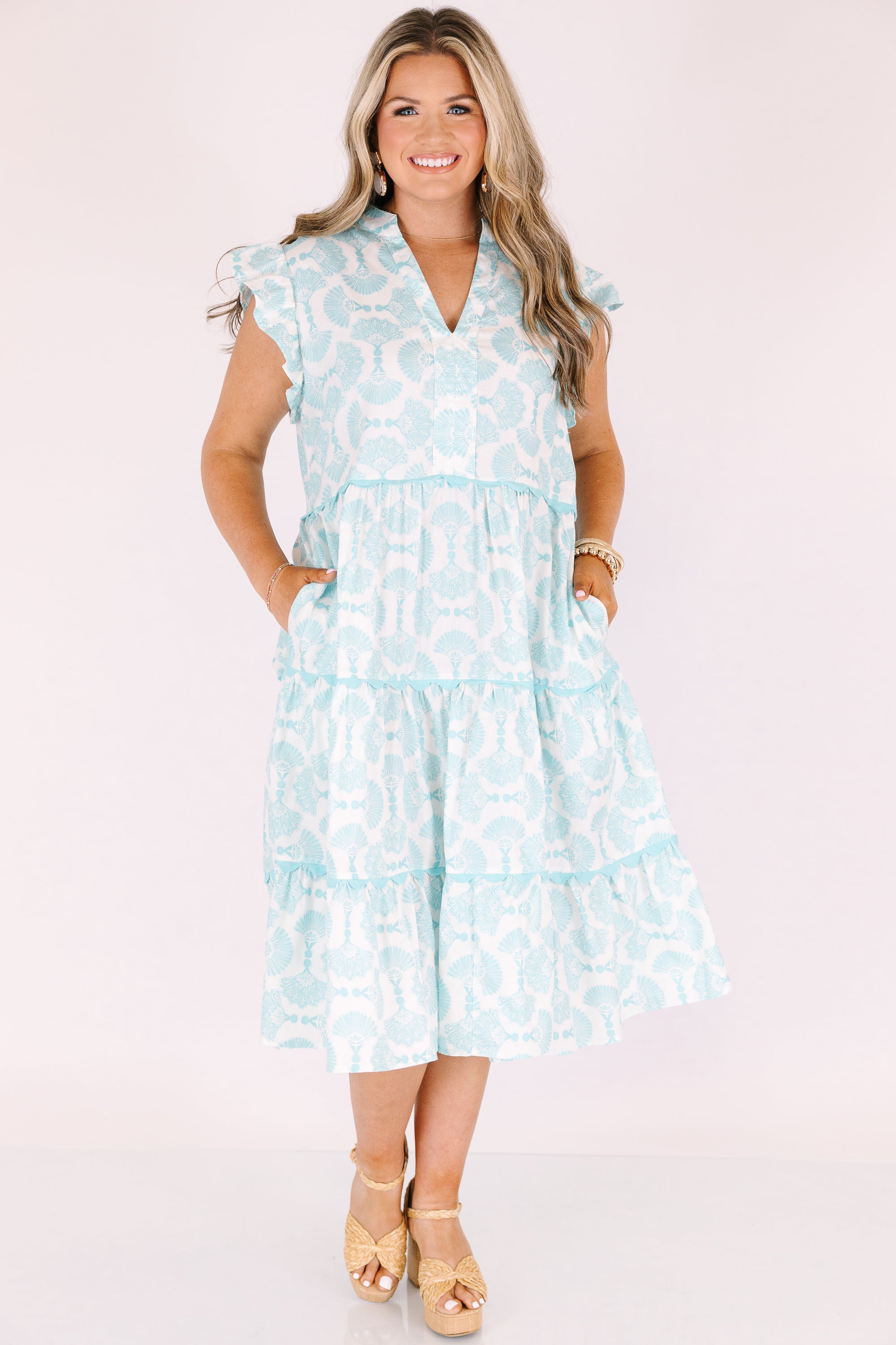 Dreams Of Us Dress, Turquoise