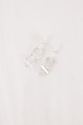 Dress Me Up Drop Earrings, Silver