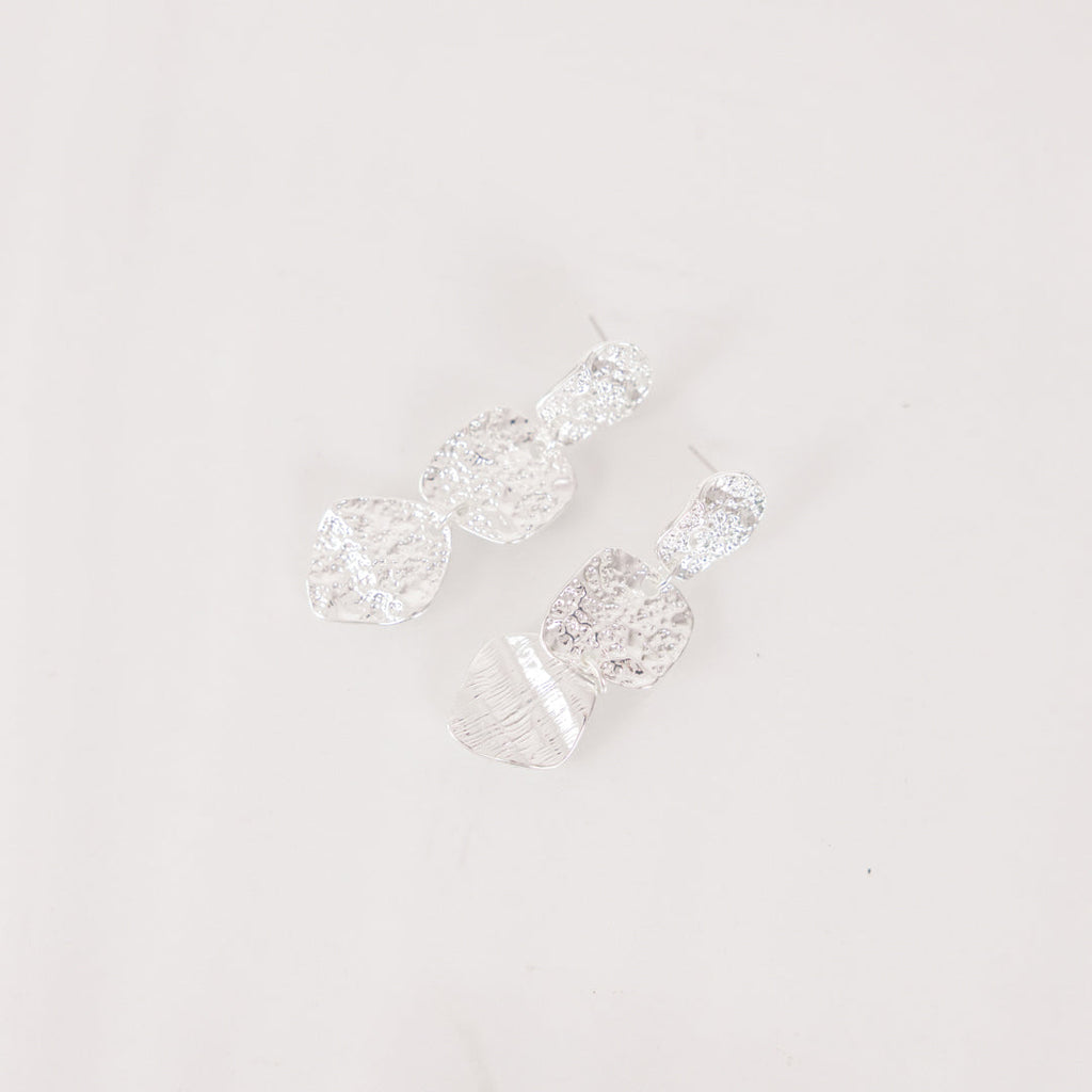 Dress Me Up Drop Earrings, Silver