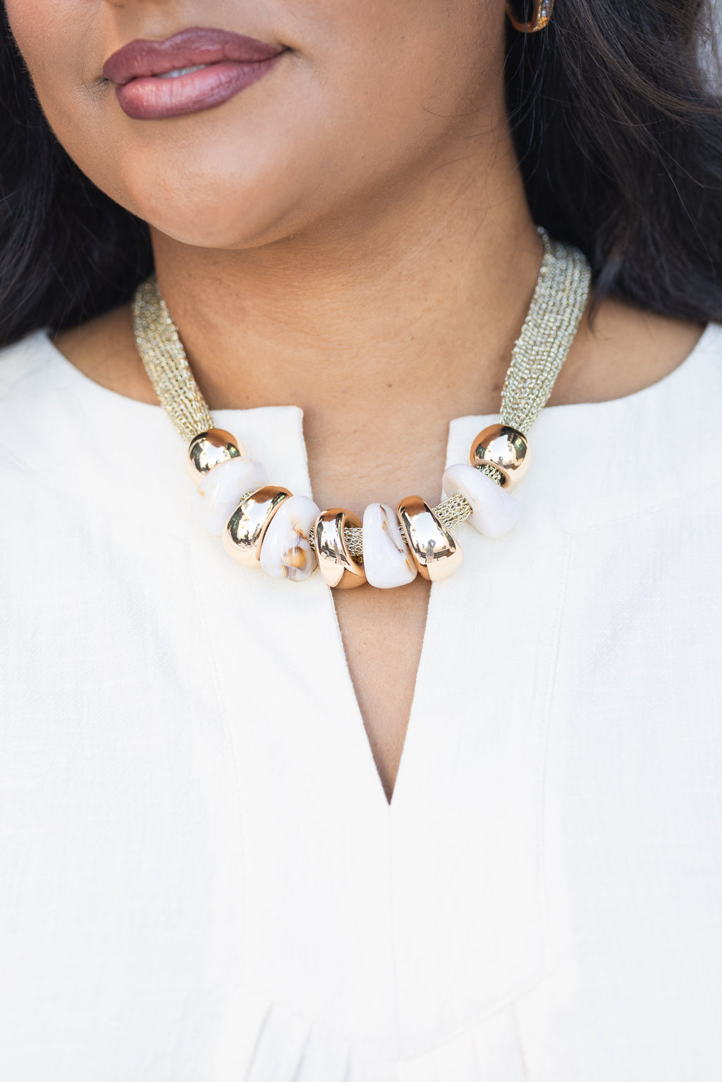 Drifting Waters Necklace, Natural
