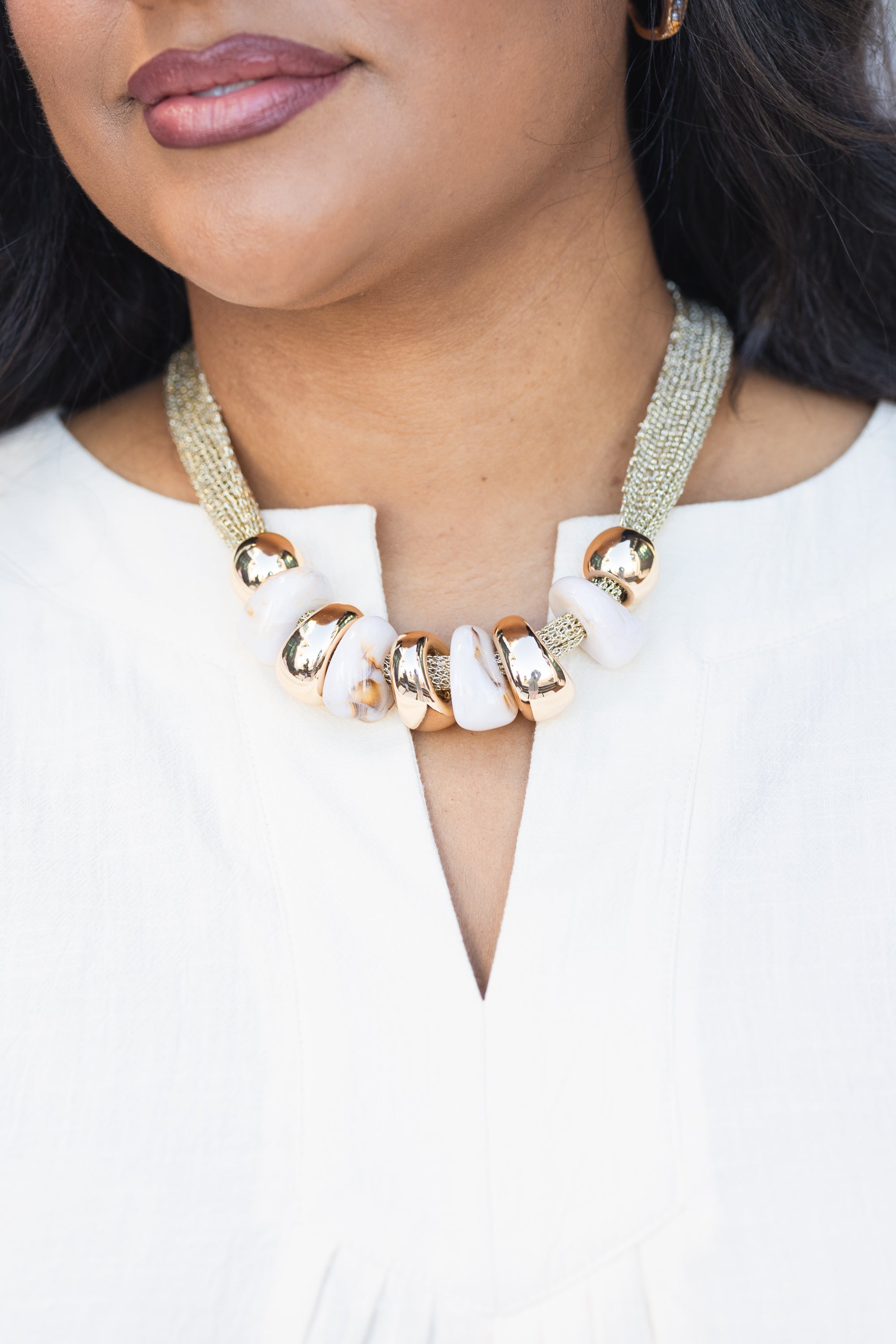 Drifting Waters Necklace, Natural