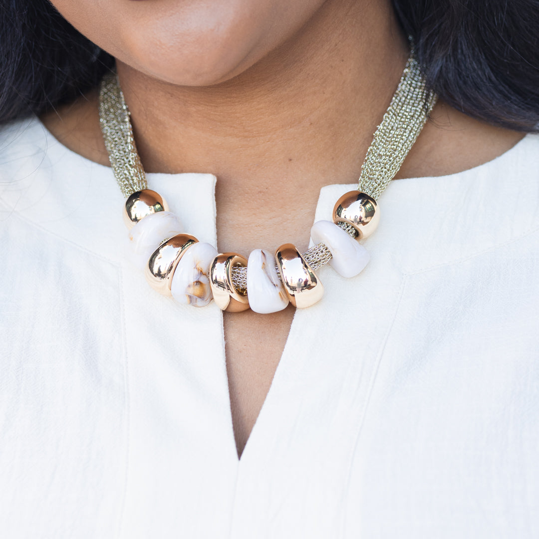 Drifting Waters Necklace, Natural