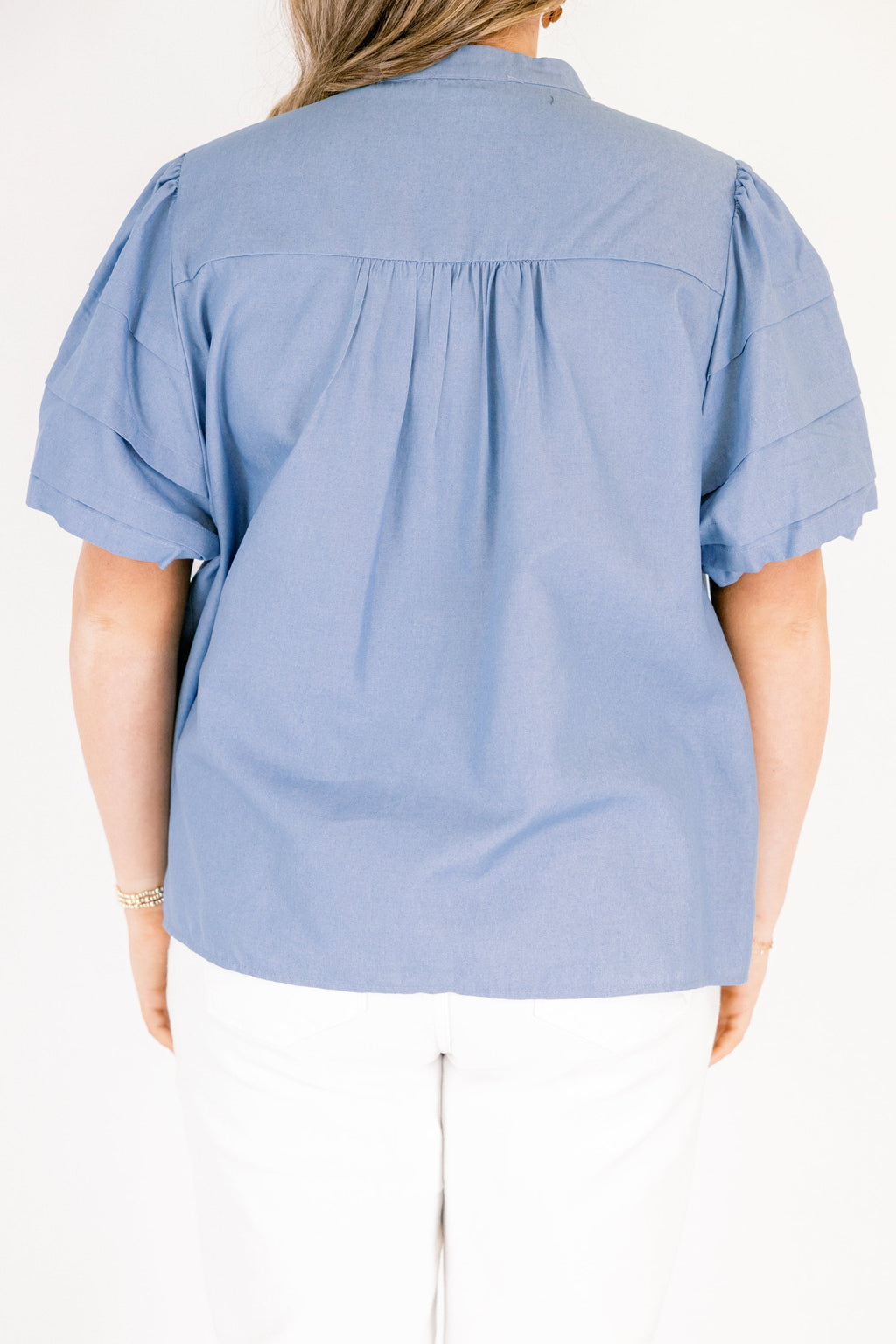 Each Detail Top, Chambray