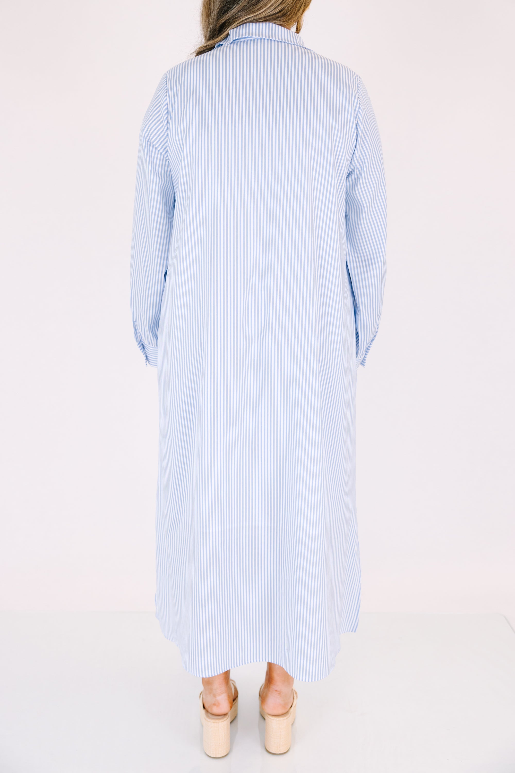Easy To Adore Dress, Blue Stripe
