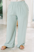 Easy To Style Pants, Moss Green