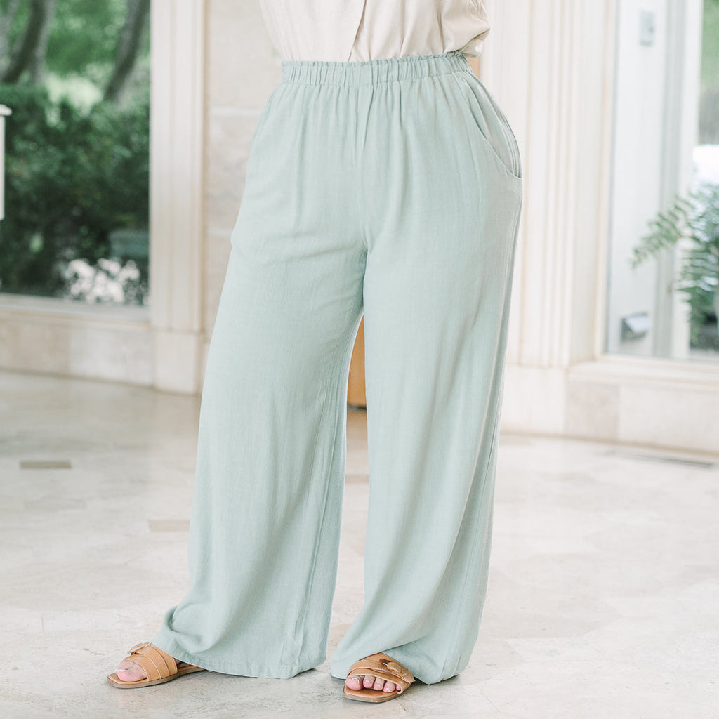 Easy To Style Pants, Moss Green