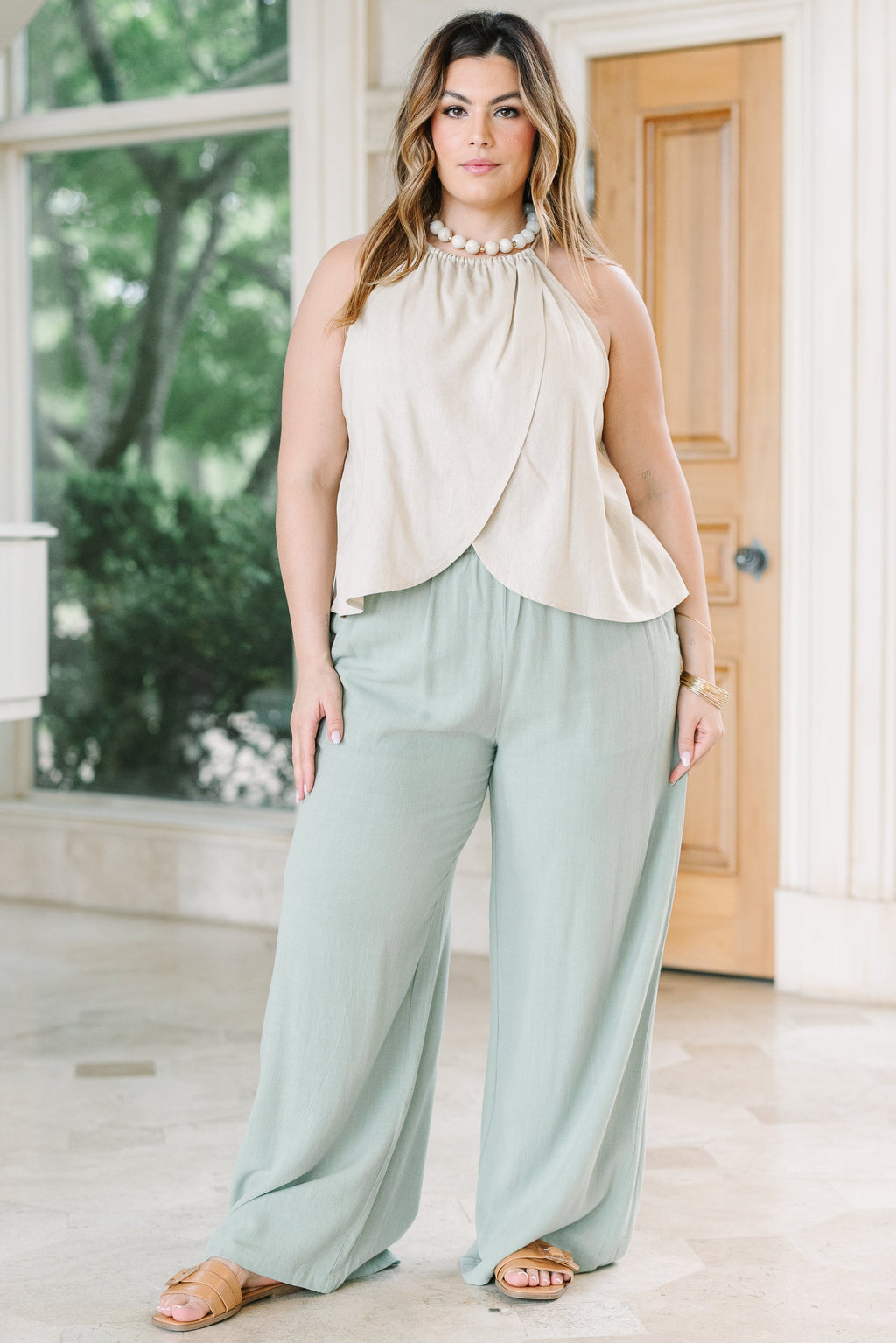 Easy To Style Pants, Moss Green