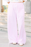 Easy To Style Pants, Pink Stripe
