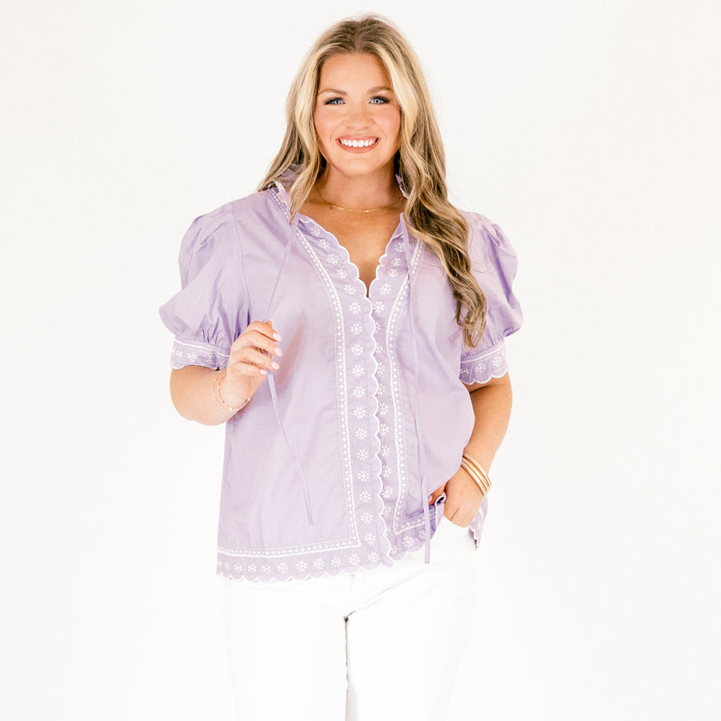 Effortless Grace Top, Lavender