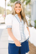 Effortless Grace Top, White