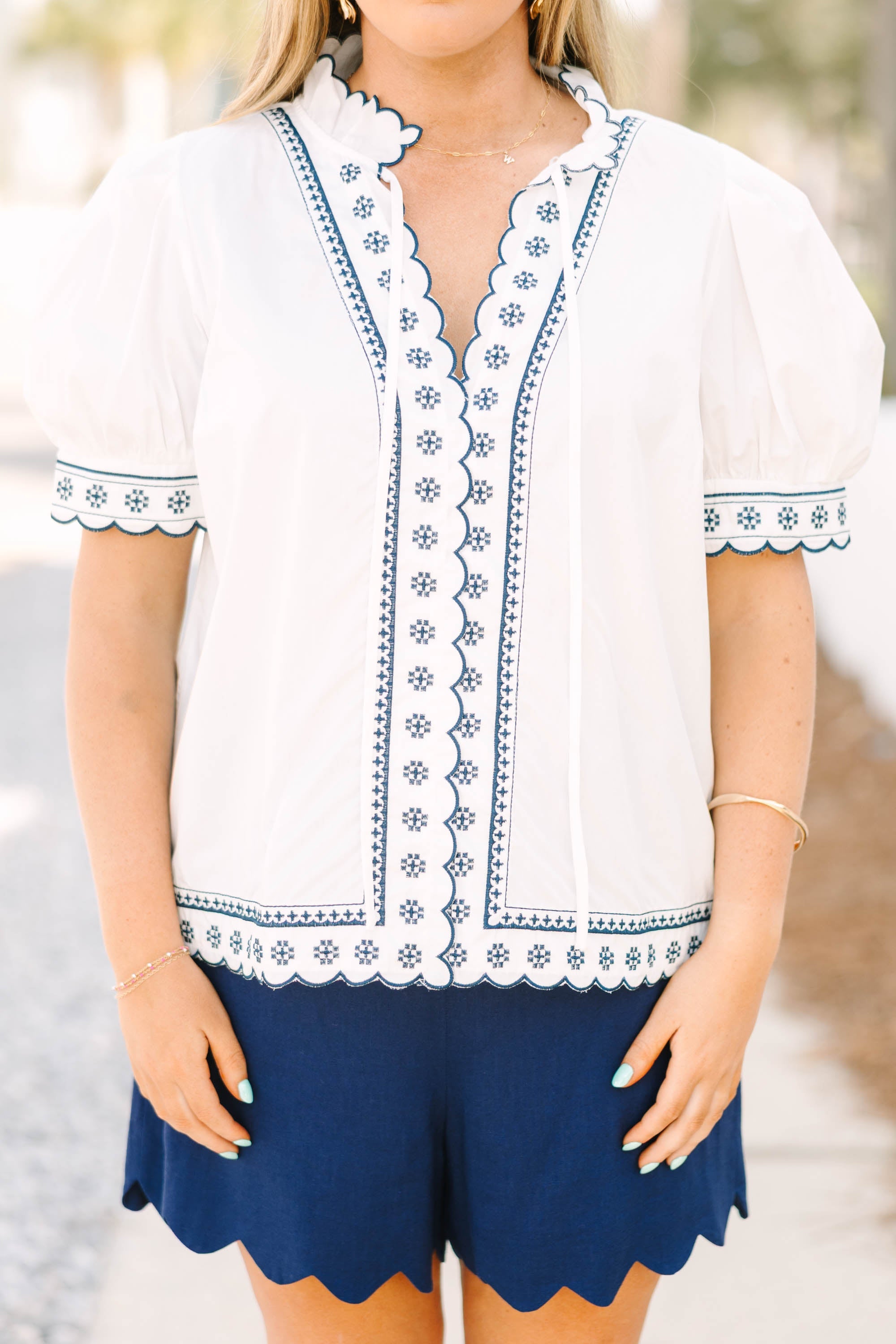 Effortless Grace Top, White