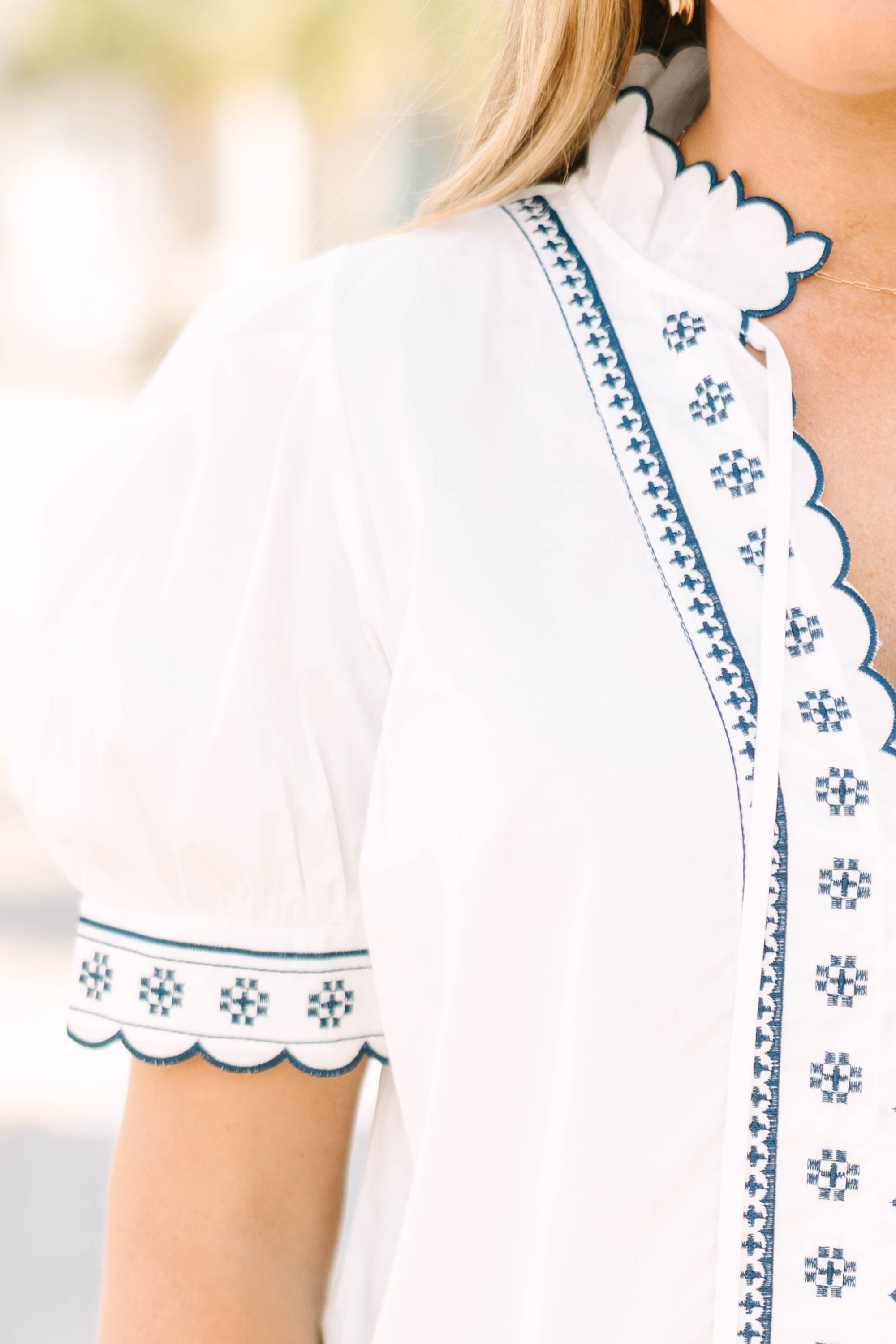 Effortless Grace Top, White