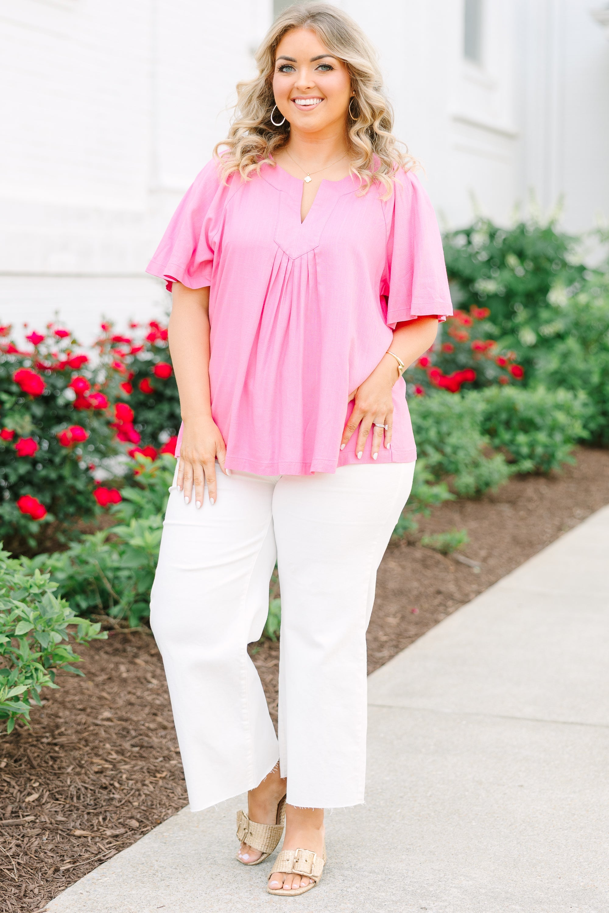 Effortlessly Easy Top, Pink