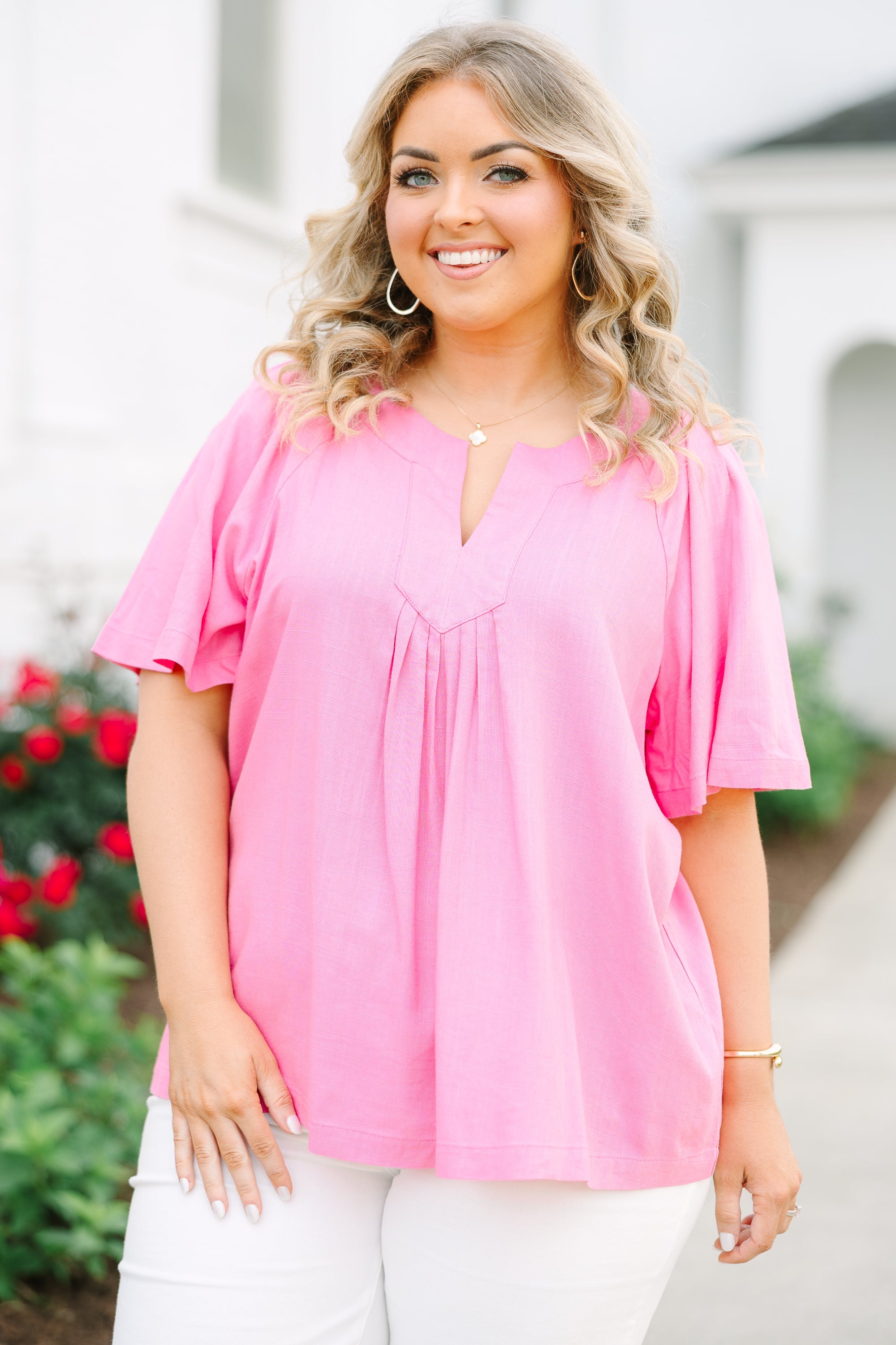Effortlessly Easy Top, Pink