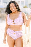 Electric Blossom Swim Top, Floral Fusion