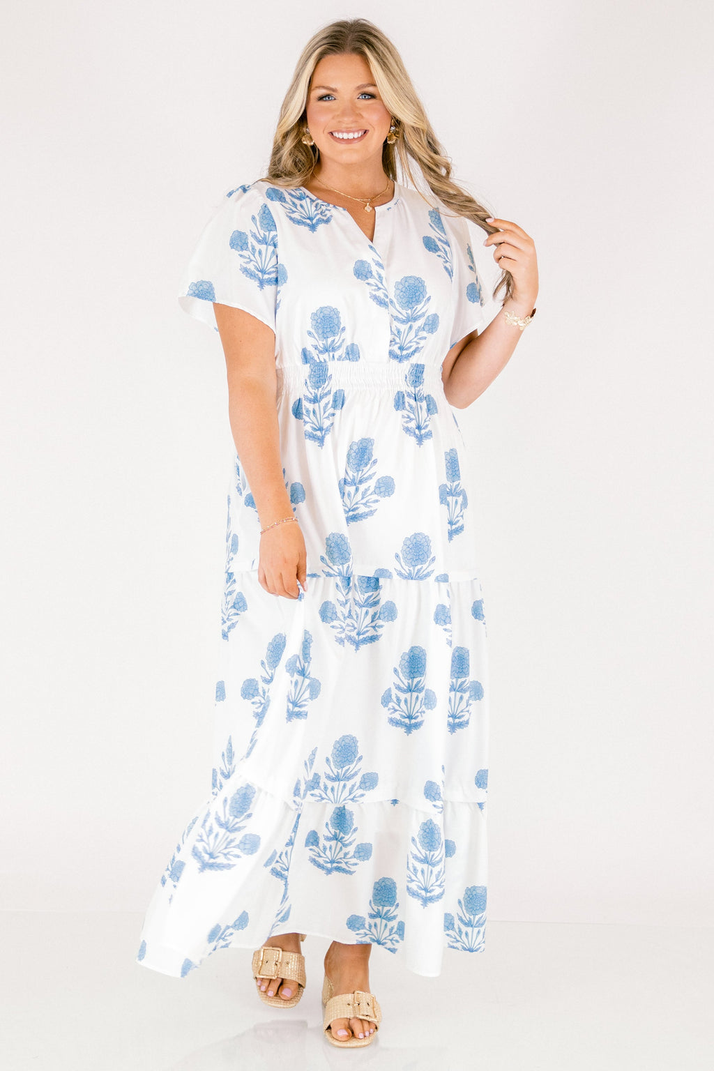 Enchanting Moments Maxi Dress, Blue