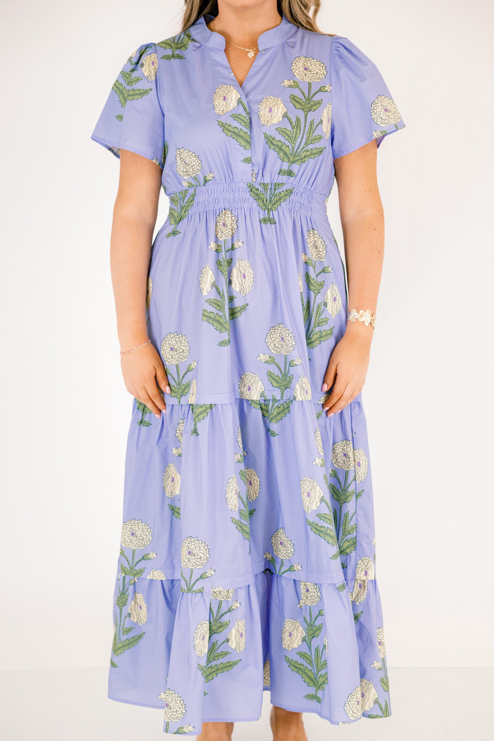 Enchanting Moments Maxi Dress, Steel Blue