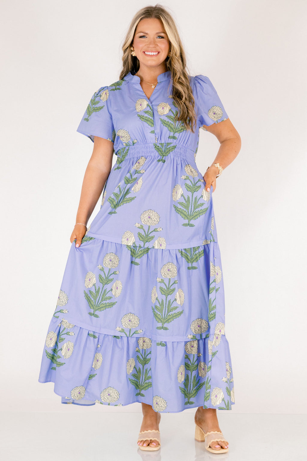 Enchanting Moments Maxi Dress, Steel Blue