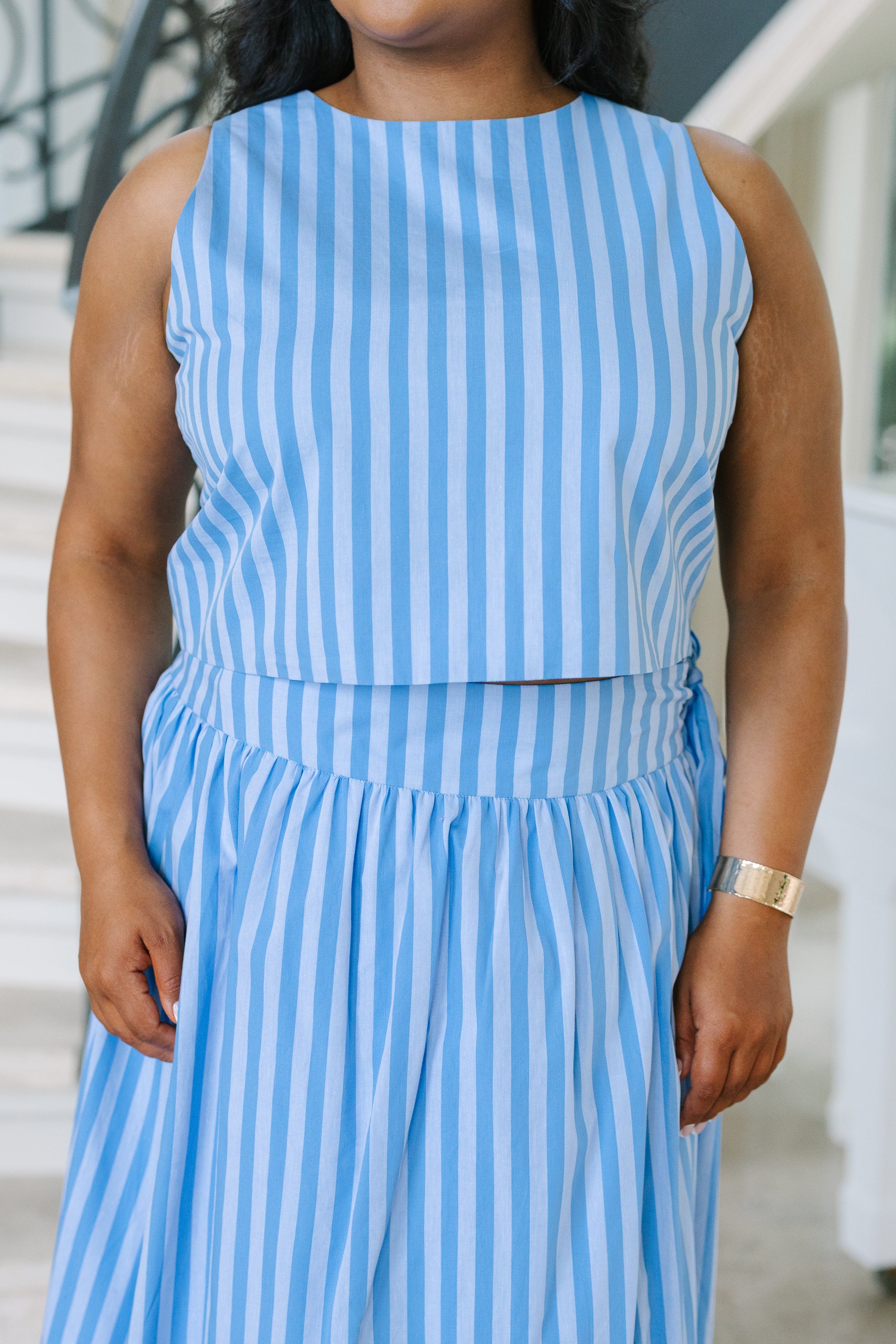 Endless Love Top, Blue Stripe