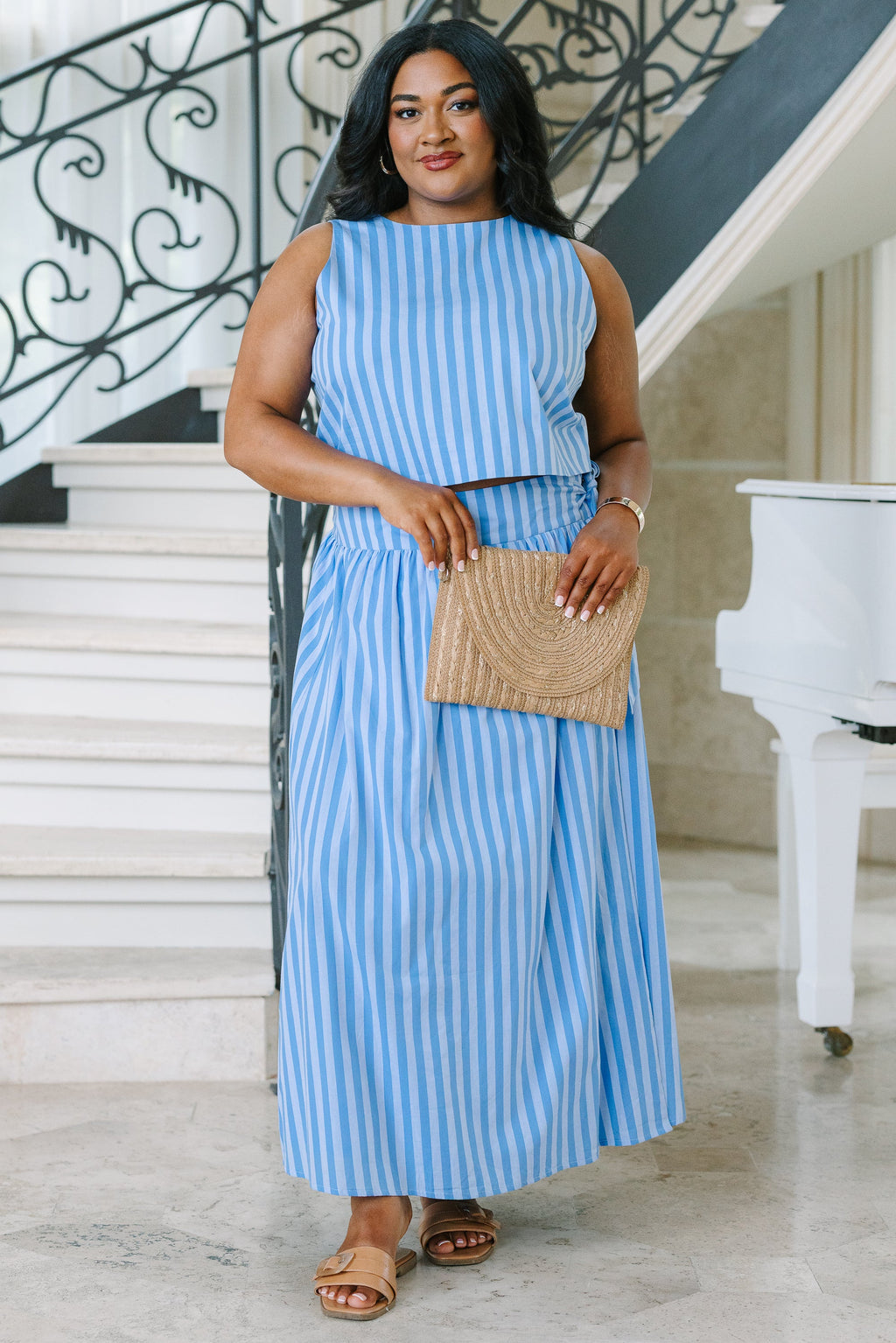 Endless Love Top, Blue Stripe
