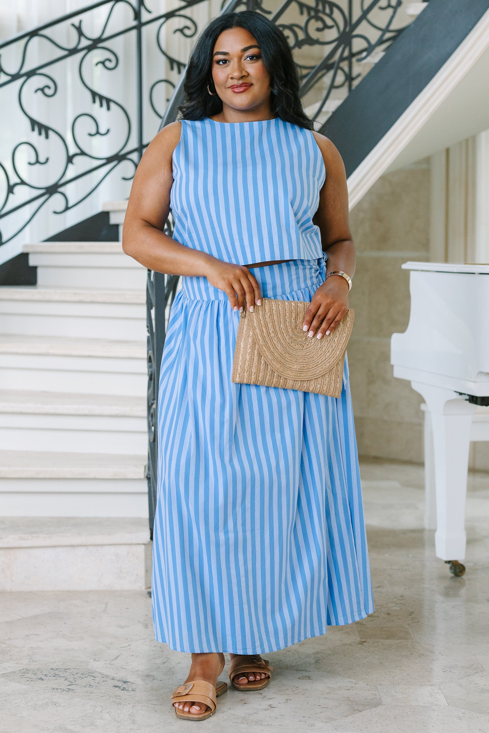 Endless Love Top, Blue Stripe
