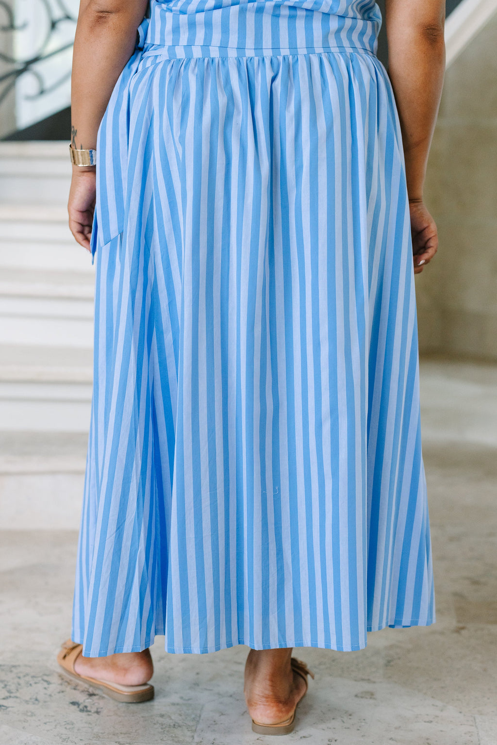 Endless Love Skirt, Blue Stripe