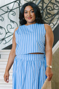 Endless Love Top, Blue Stripe