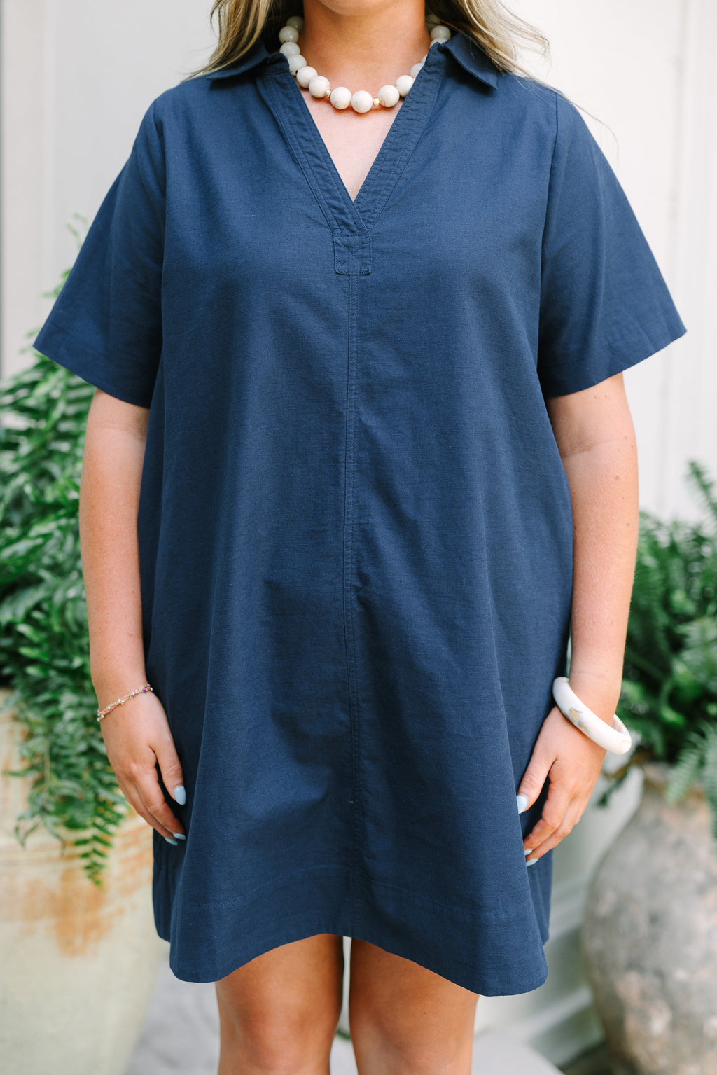 Everything Falls Into Place Dress, Blue