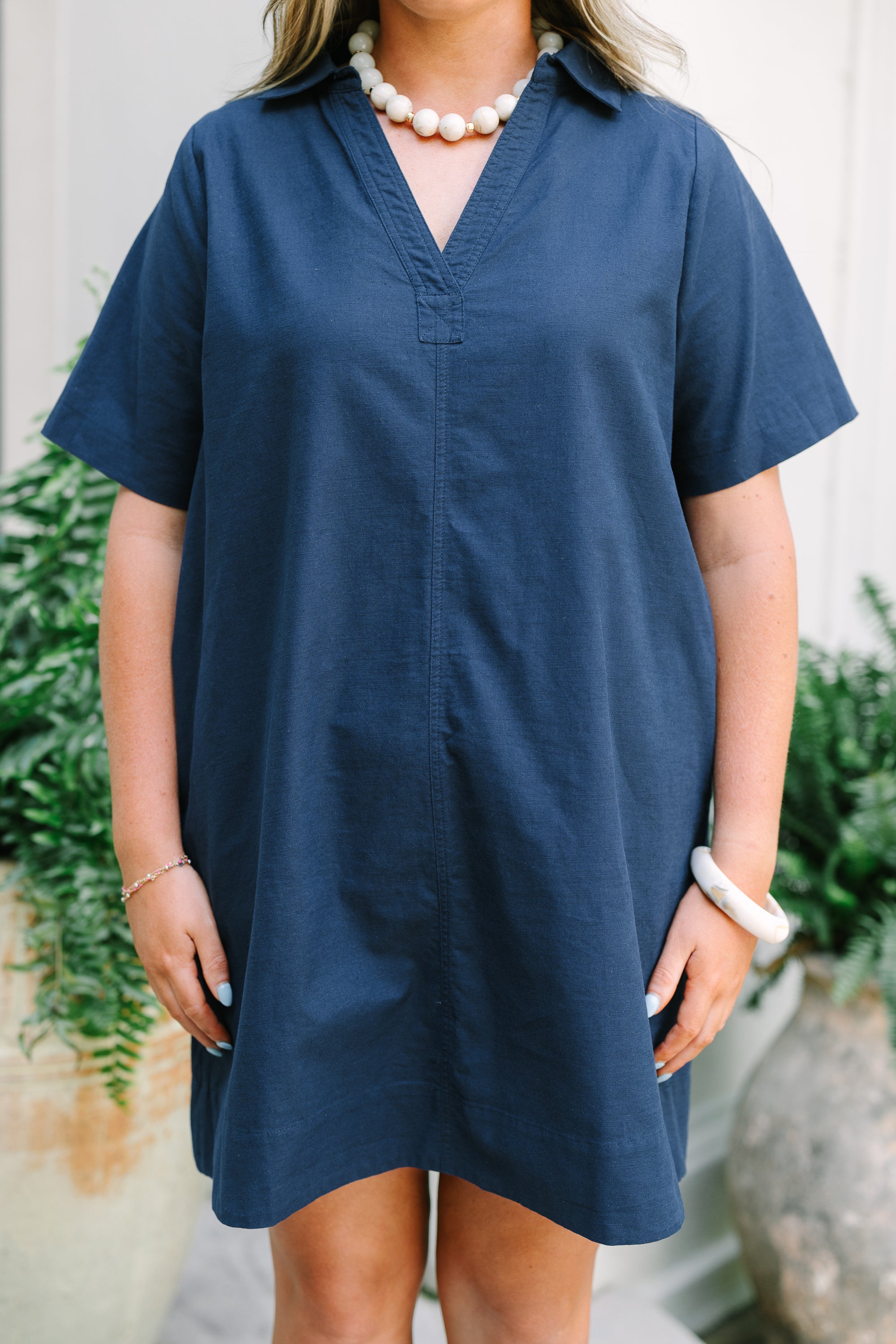 Everything Falls Into Place Dress, Blue